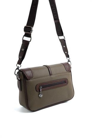 Silver & Polo SP1182 Kadın Çapraz Çanta Petek L.Haki-Kahve