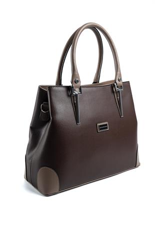 Silver & Polo SP667 Kadın El Çantası Düz Kahve-Vizon