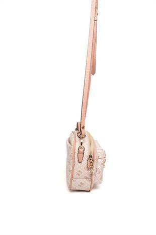 Silver & Polo SP1186 Kadın Çapraz Çanta Monogram Pembe-Somon