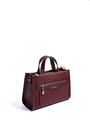 Silver & Polo SP1271 Kadın El Çantası Petek Bordo