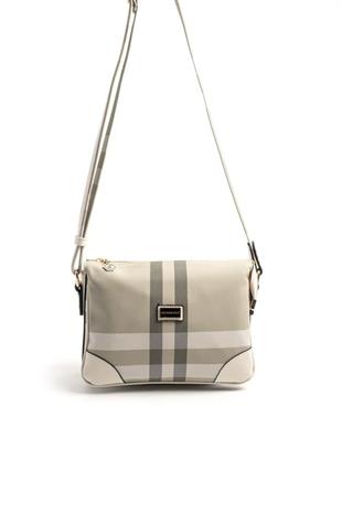 Silver & Polo SP784 Kadın Çapraz Çanta Ekose A.Yeşil-Kemik