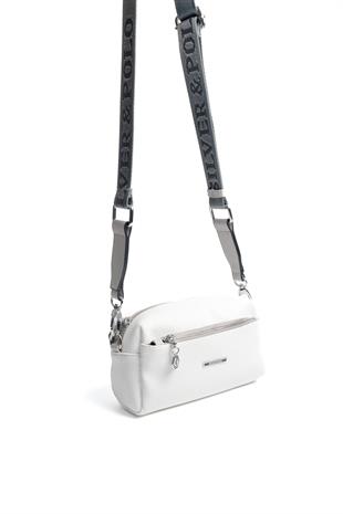 Silver & Polo Beyaz - A.gri SP1142 Kadın Çapraz Çanta
