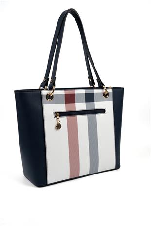 Silver & Polo Beyaz - Laci SP1176 Kadın Omuz Çantası