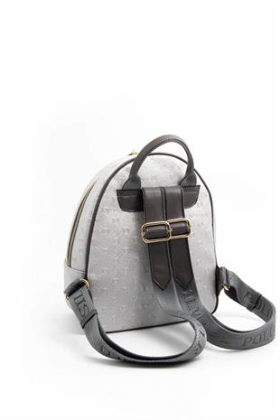 Silver & Polo SP945 Kadın Sırt Çantası Logolu A.Gümüş-Antrasit