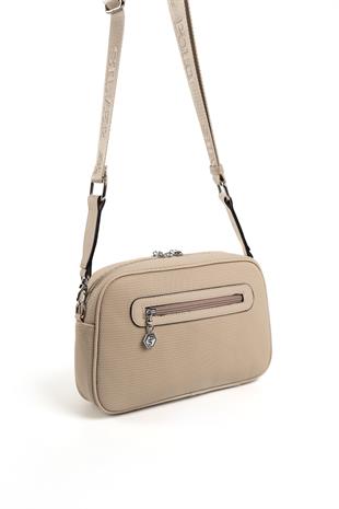 Silver & Polo Kum Bej SP1094 Kadın Çapraz Çanta