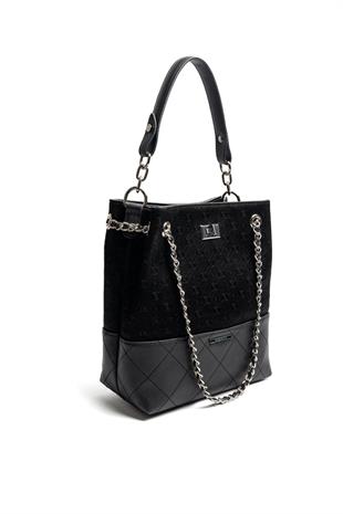 Silver Polo SP1262 Kadın Omuz Çantası Fashion Siyah-Siyah