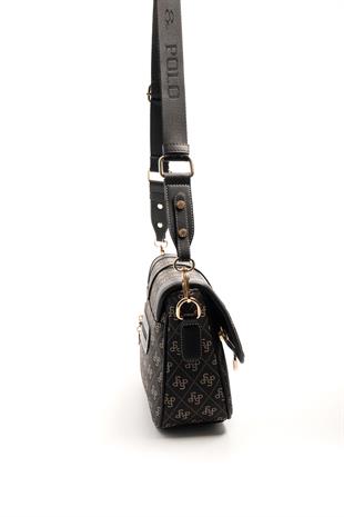 Silver & Polo Füme - Siyah SP1182 Kadın Çapraz Çanta