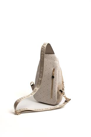 Silver & Polo Bej - Kum SP959 Kadın Vücut Çantası