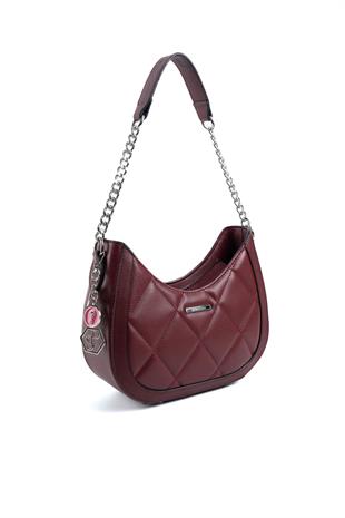 Silver & Polo Bordo SP1168 Kadın Omuz Çantası