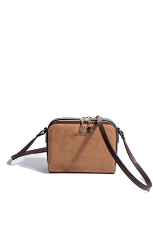 Silver & Polo SP888 Kadın Çapraz Çanta Süet Taba-Kahve