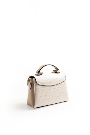 Silver & Polo SP1159 Kadın El Çantası Logolu Sedef-S.Nut