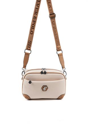 Silver & Polo Bej - A.Taba SP1094 Kadın Çapraz Çanta
