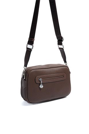 Silver & Polo SP1267 Kadın Çapraz Çanta Petek Kahve