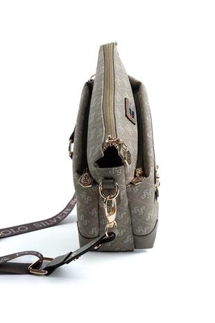 Silver & Polo SP1110 Kadın Çapraz Çanta Monogram Y.Yeşil
