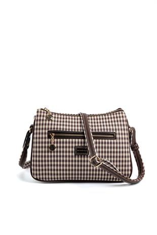 Silver & Polo Kahve Sarı - Kahve SP818 Kadın Çapraz Çanta