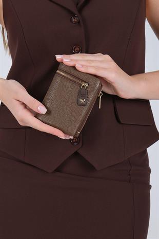 SP1197 Cüzdan & Kartlık  Kahve