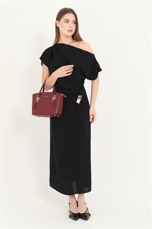 Silver & Polo Bordo SP1021 Kadın El Çantası