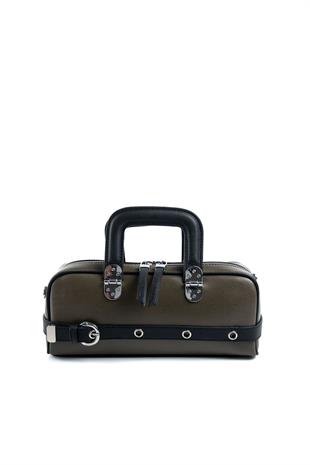 Silver & Polo Haki - Siyah SP1258 Kadın El Çantası