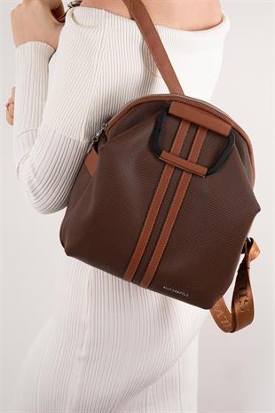 Silver & Polo SP771 Kadın Sırt Çantası Petek Kahve-Taba