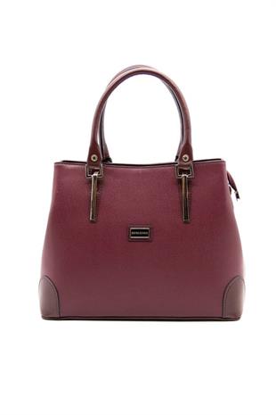 Silver & Polo SP667 Kadın El Çantası Düz Bordo