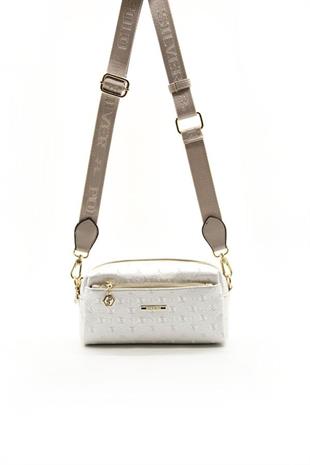 Silver & Polo SP1142 Kadın Çapraz Çanta Logolu Sedef-S.Nut