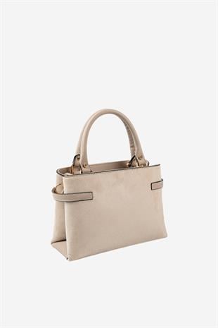 Silver & Polo SP1149 Kadın El Çantası Süet Bej-Kum