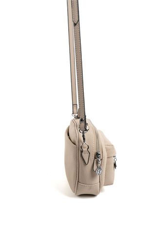 Silver & Polo SP1186 Kadın Çapraz Çanta Petek Kum Beji