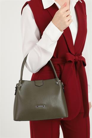 Silver & Polo Haki SP1254 Kadın El Çantası