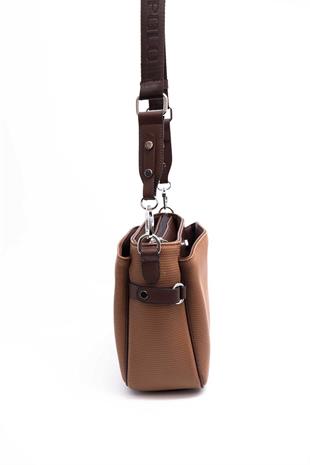 Silver & Polo SP884 Kadın Çapraz Çanta Petek Karamel-Kahve