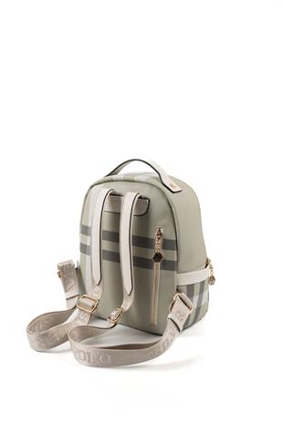 Silver & Polo A.Yeşil - Kemik SP1061 Kadın Sırt Çantası