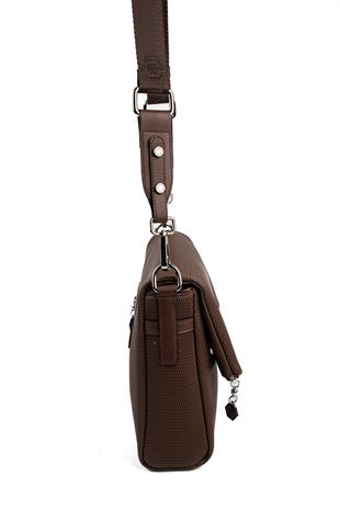 Silver & Polo SP963 Kadın Çapraz Çanta Petek Kahve