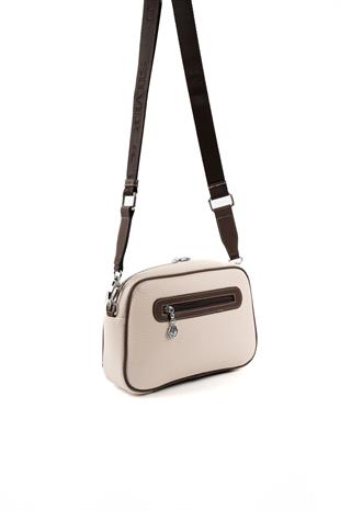 Silver & Polo Bej - Kahve SP1094 Kadın Çapraz Çanta