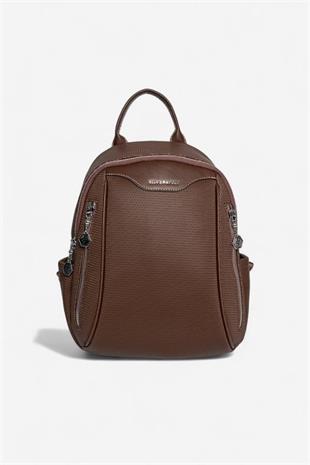Silver & Polo SP906 Kadın Sırt Çantası Petek Kahve
