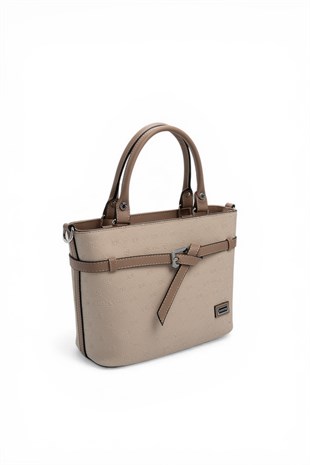 Silver & Polo SP1283 Kadın El Çantası Fashion Bej-Latte