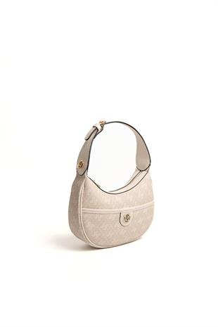 Silver Polo SP1194 Kadın Omuz Çantası Monogram Taş-Kemik