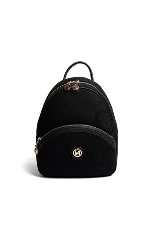 Silver & Polo SP945 Kadın Sırt Çantası Süet Siyah