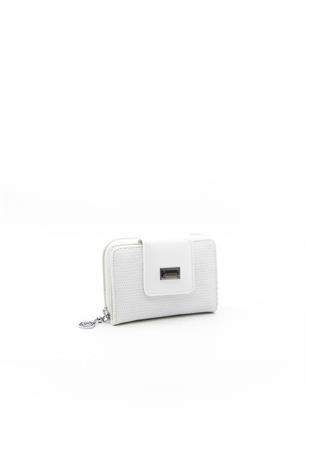 Silver & Polo SP935 Kadın Cüzdan & Kartlık Petek Beyaz