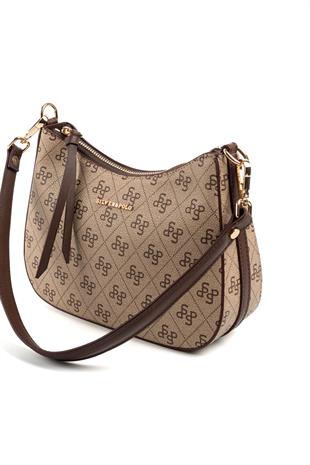 Silver & Polo Koyu Bej - Kahve SP1259 Omuz Çantası