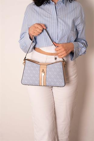 Silver & Polo Mavi - Ten SP1102 Kadın Omuz Çantası
