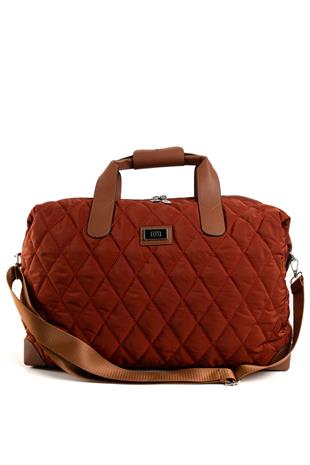 Silver & Polo Kiremit - Taba SP1141 Kadın Seyahat Çantası