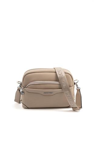 Silver & Polo SP1201 Kadın Çapraz Çanta Petek Bej-A.Taba