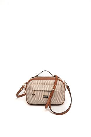 Silver & Polo Bej - Taba SP1186 Kadın Çapraz Çanta