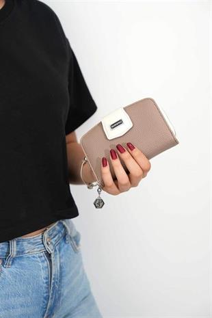 Silver & Polo SP874 Kadın Cüzdan & Kartlık Petek Kum-Kemik