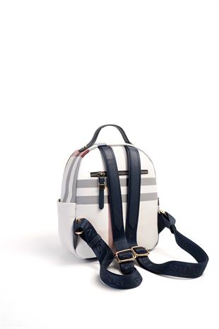 Silver & Polo Beyaz - Laci SP1130 Kadın Sırt Çantası