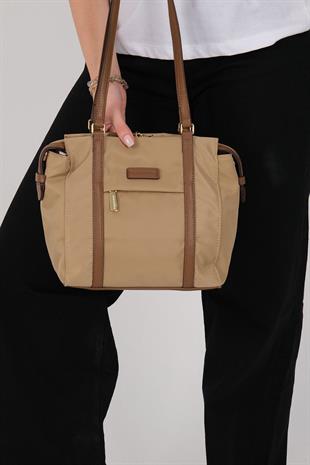 1215 Kadın Omuz Çantası  Vizon-Camel