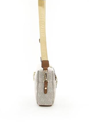 Silver & Polo SP1038 Kadın Çapraz Çanta Monogram Taş-A.Taba