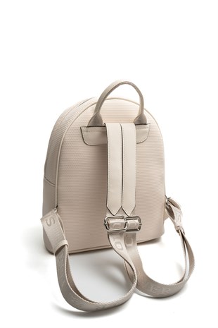 Silver & Polo SP1062 Kadın Sırt Çantası Petek Krem-Bej