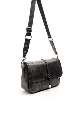 Silver & Polo M.gümüş - Siyah SP1182 Kadın Çapraz Çanta