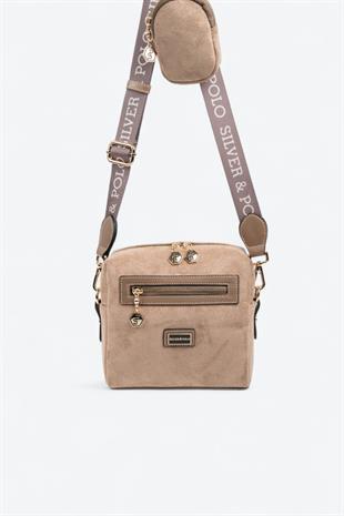 Silver & Polo SP1038 Kadın Çapraz Çanta Vizon