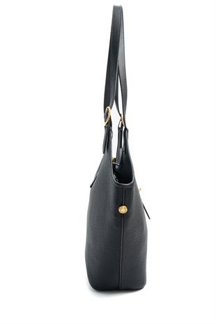 Silver Polo 1246 Kadın Omuz Çantası Mini Rolax Siyah-Siyah